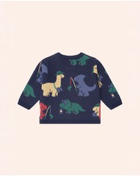 Huxbaby - Camping Dino Knit Pullover - Babies
