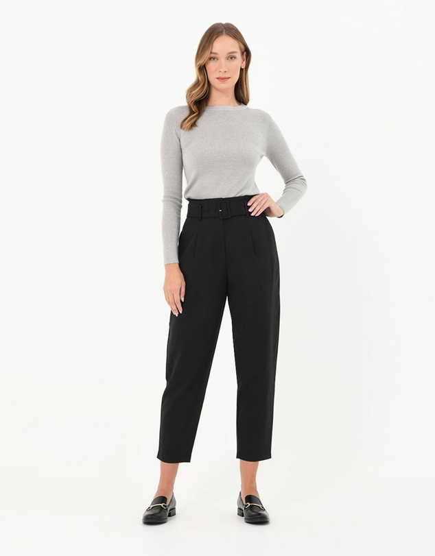 Forcast - Lucille Highwaist Belted Pants