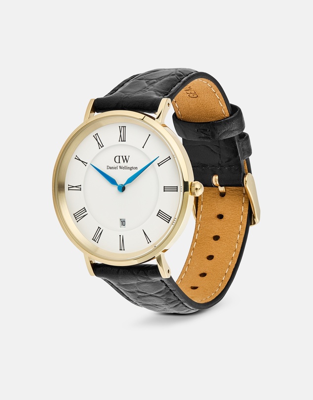 Daniel Wellington - Classic 40mm Roman Numerals Date Croc Belly
