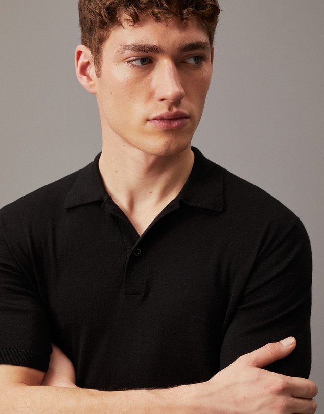 Calvin Klein - Cotton Silk Polo Shirt