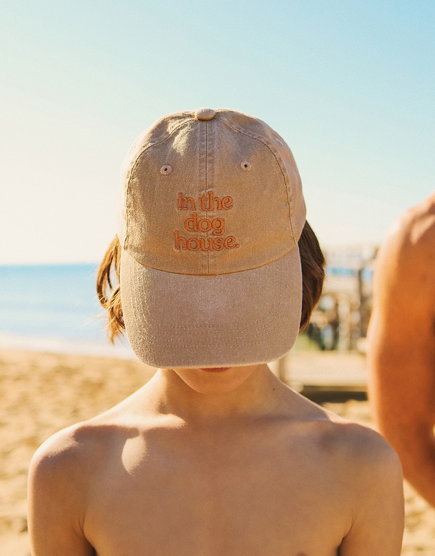 Skwosh - Kids Dog House Cotton Cap in Brown