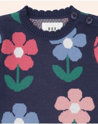 Huxbaby - Flower Field Knit Pullover - Babies