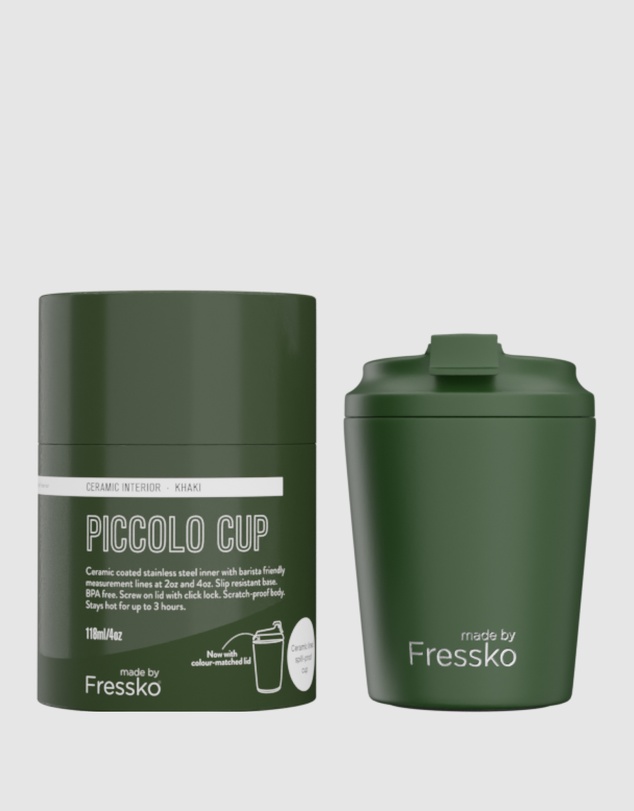 Fressko - Piccolo 4oz Reusable Ceramic Lined Coffee Cup