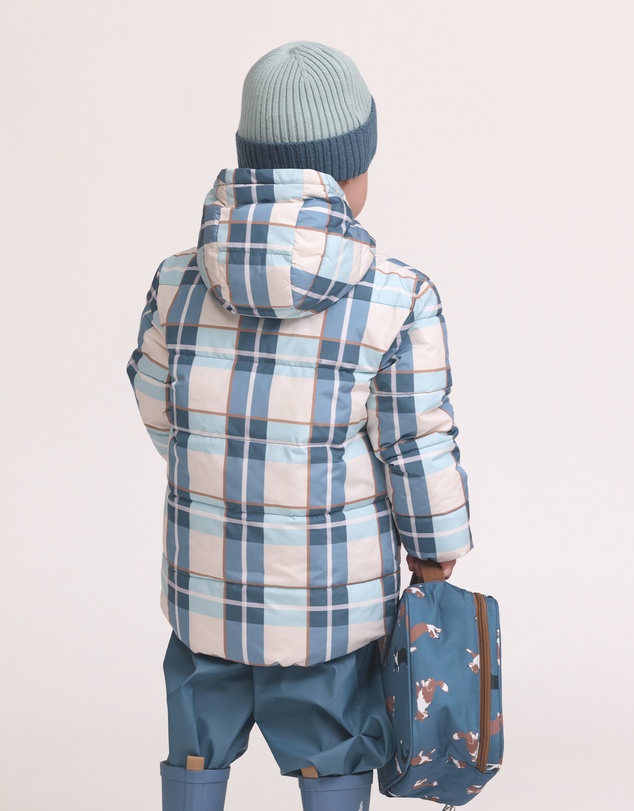 Crywolf - REVERSIBLE ECO-PUFFER Blue Plaid