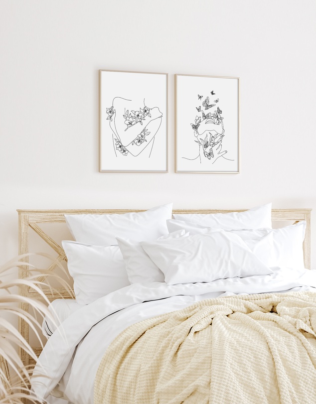 Olive et Oriel - Flower Girl Art Print