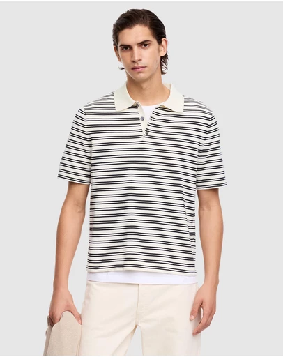 ARKET - Fine-Knit Polo Shirt