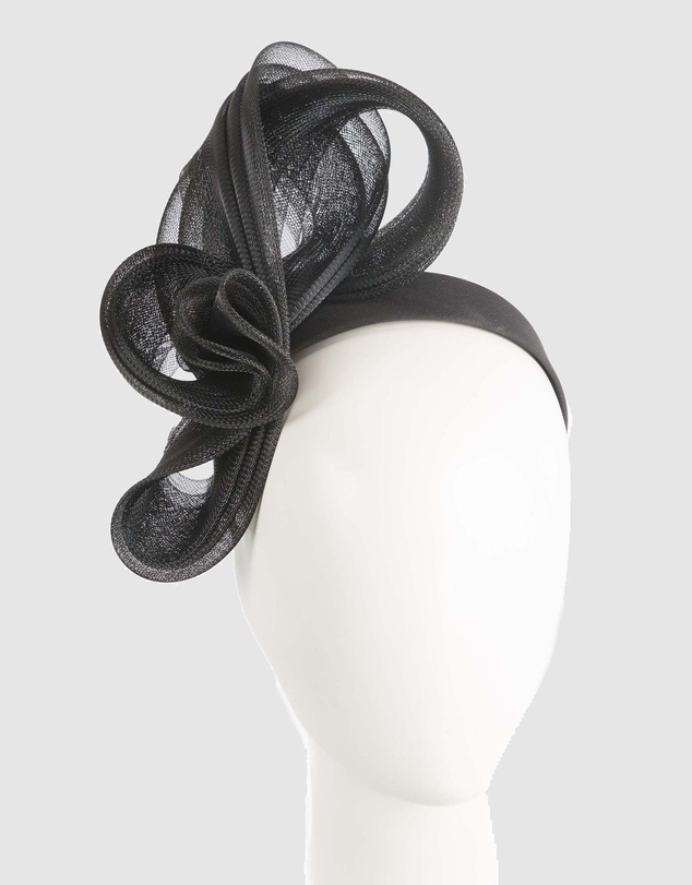 Fillies Collection - Bespoke Black Racing Fascinator