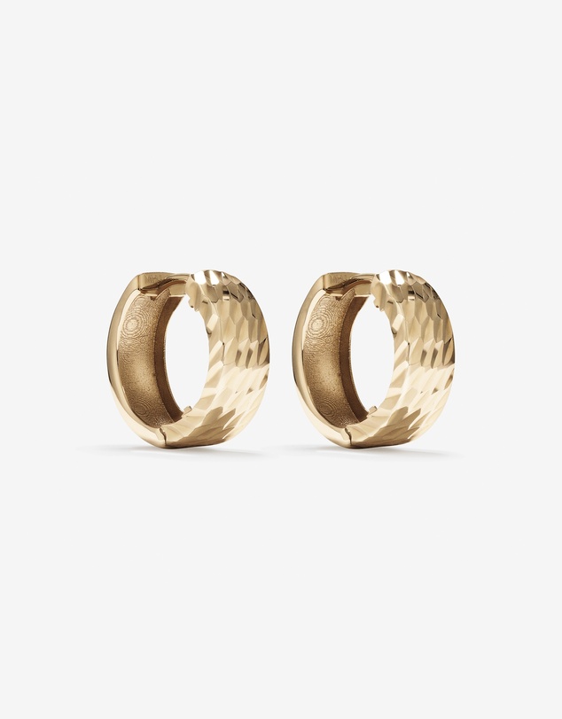 Michael Hill - 11mm Huggie Earrings in 10kt Yellow Gold
