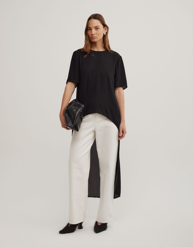 Witchery - High Low Woven Top