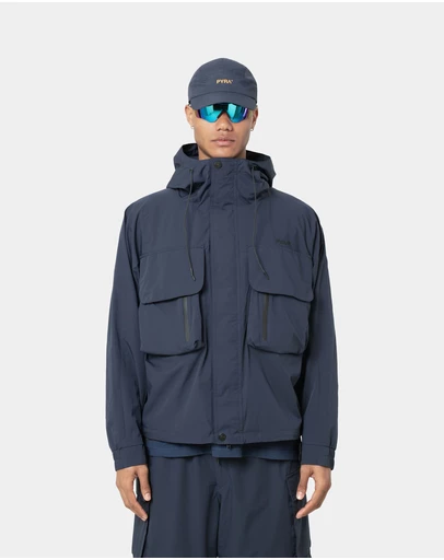 PYRA - CARGO SHELL JACKET- NAVY
