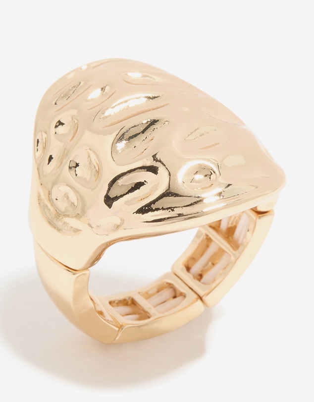 Lovisa - Gold Textured Oval Ring