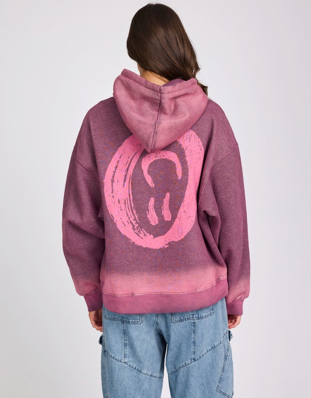 ONE TEASPOON - Smiley Batwing Hoody - Pink