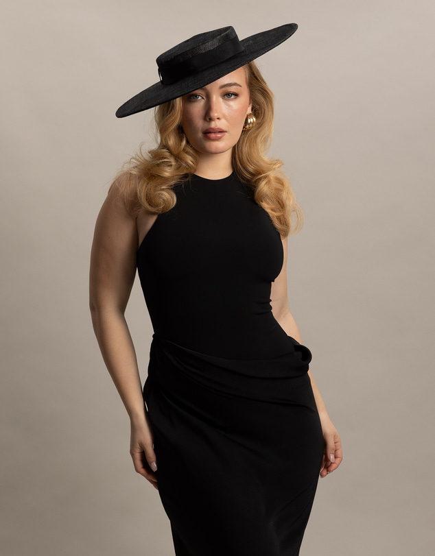 Morgan & Taylor - Alissa Racewear Boater in Black