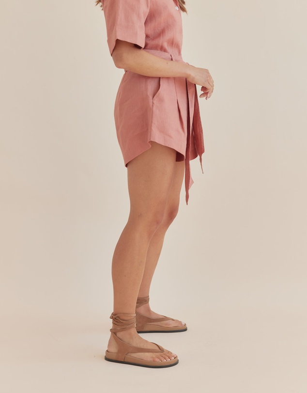 Amelius - Maelle Belted Linen Short