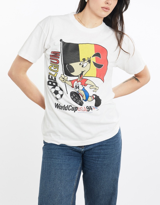 Vintage by The Real Deal - Pre Loved - Vintage 1994 USA FIFA World Cup Belgium Team Tee