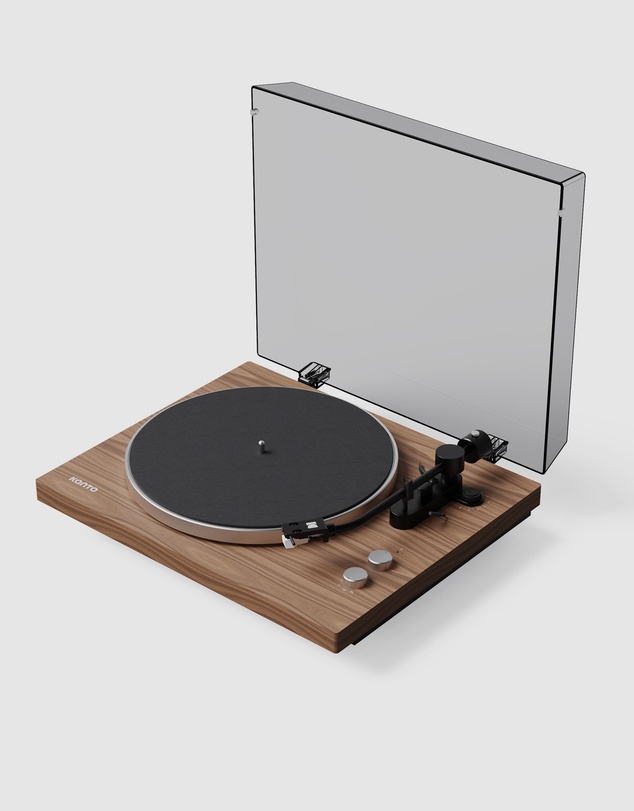 iWorld - Kanto OBI3 (2nd Gen) Turntable with Bluetooth 5.3, Preamp, and Pitch Control - Walnut