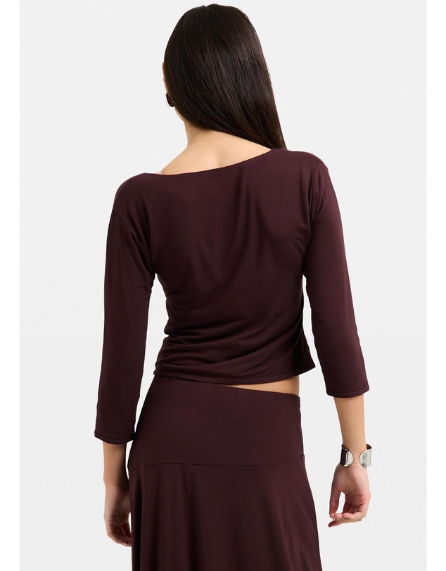 Alice In The Eve - Vivian Deep V Quarter Top