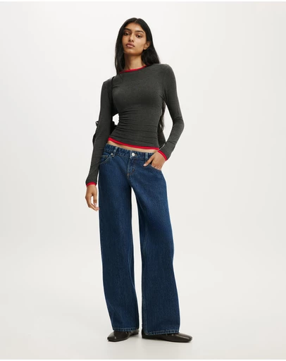 Cotton On - Petite Low Rise Straight Jean