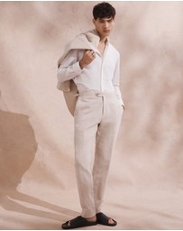 SABA - Elias Linen Cotton Regular Side Adjuster Pant