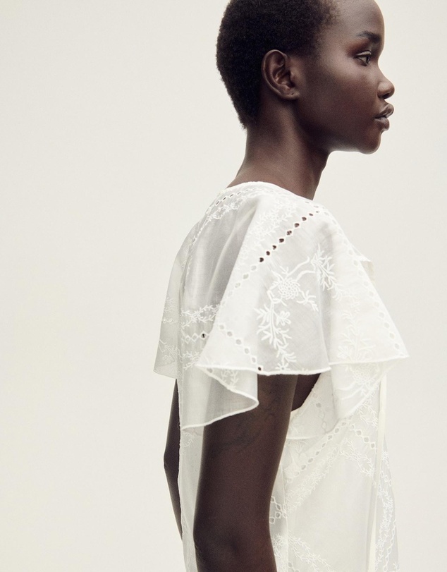 M.N.G - Moss Embroidered Dress