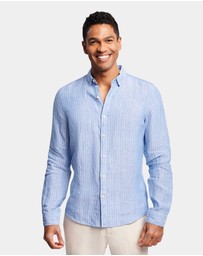 Brooksfield - Pin Stripe Linen Shirt