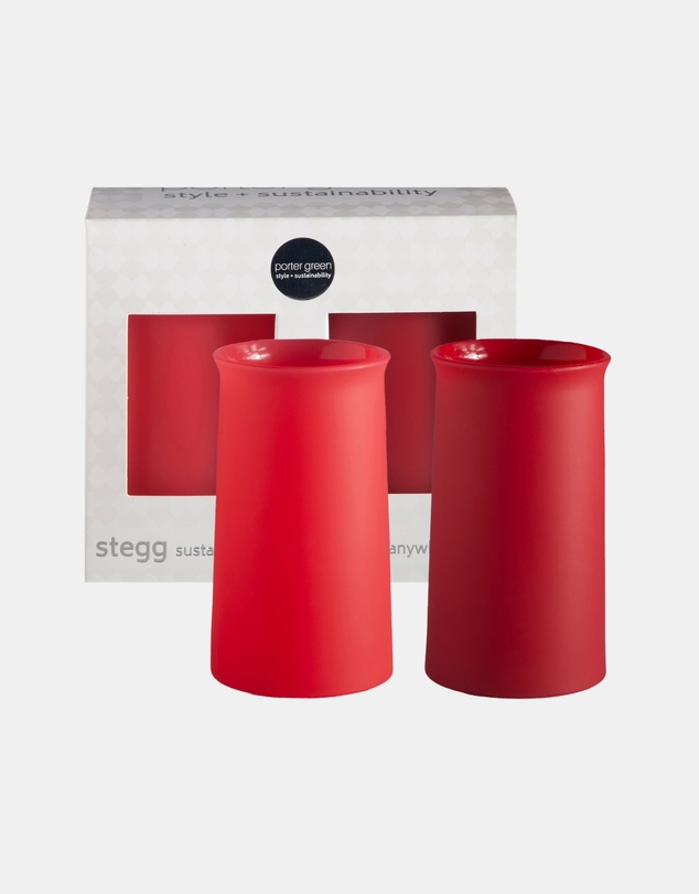 porter green - stegg | silicone unbreakable highball glasses