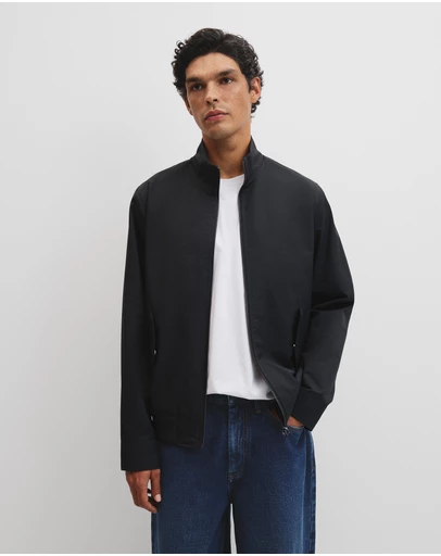 Country Road - Cotton Nylon Funnel Neck Jacket