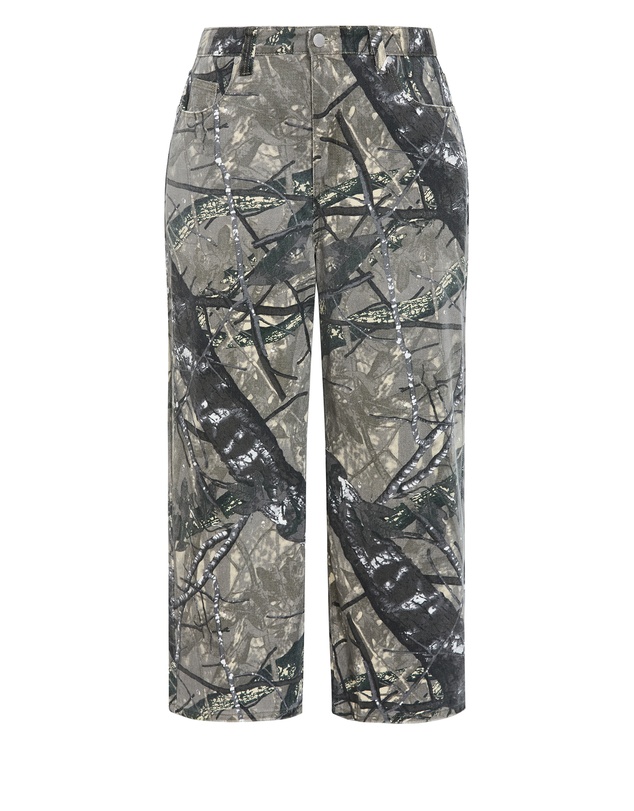 City Chic - Plus size Olivia Camo Relaxed Cotton Regular Jean - grey wash