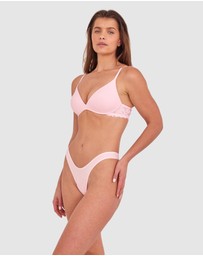 Bras N Things - NKD High Leg G String - Pink
