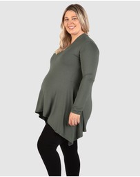 B Free Intimate Apparel - Maternity Bamboo V Neck Tunic Top