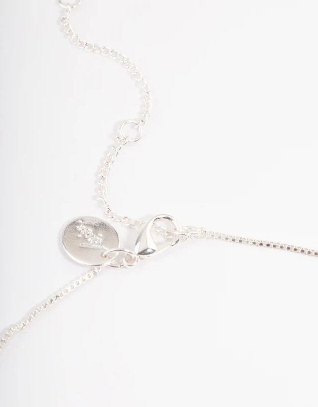 Lovisa - Silver Plated Cross Box Chain Necklace