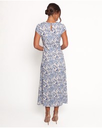 Petal & Pup - Lisbeth Midi Dress - Blue Floral