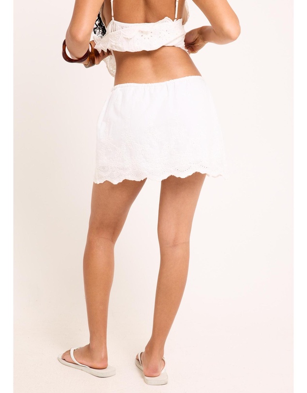Alice In The Eve - Carter Broderie Skort