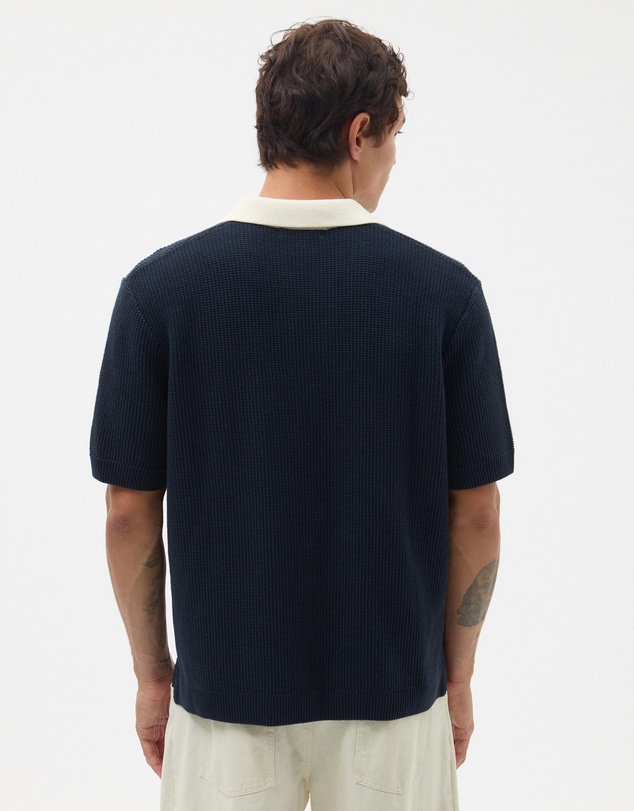 AERE - Contrast Collar Relaxed Cotton Polo