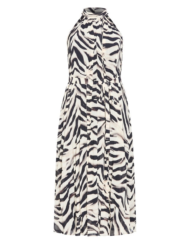 City Chic - Aida Print Pleat Maxi Dress