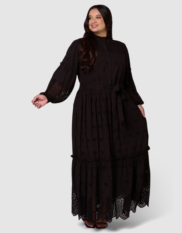Something 4 Olivia - Azura Broderie Maxi Dress