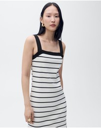 M.N.G - Tena Striped Midi Dress