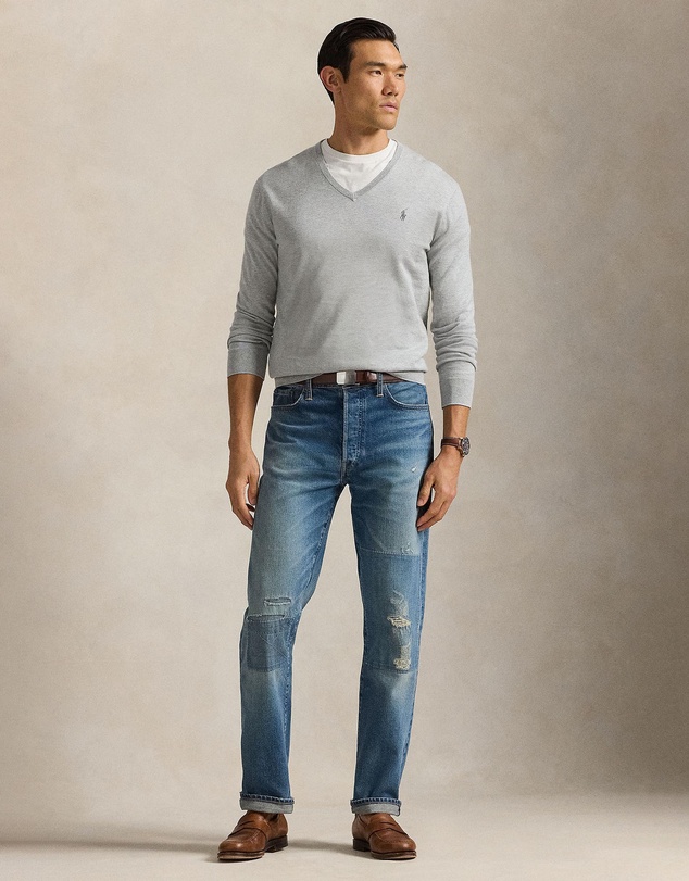 Polo Ralph Lauren - Slim Fit Cotton V-Neck Sweater