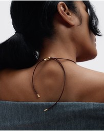 PDPAOLA - Quartz Luna Cord Necklace
