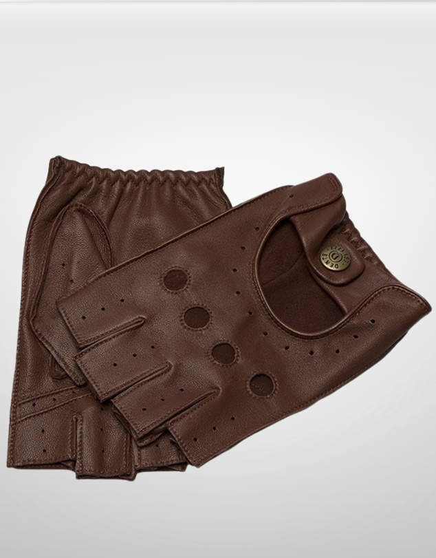 DENTS - Snetterton Fingerless Leather Driving Gloves
