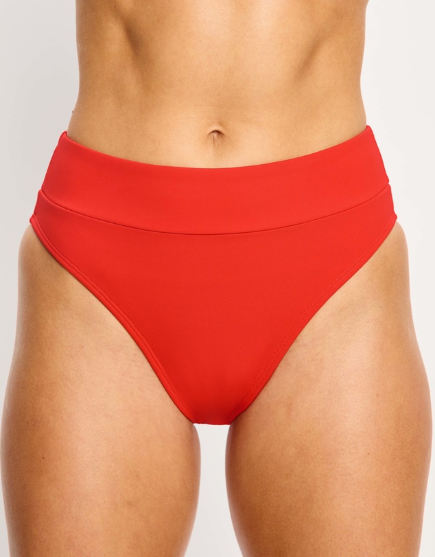 Modibodi - Swimwear Hi-Leg Period Brief Light Absorbency Poinciana