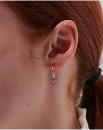 Karen Walker - Heart Hoop Earrings