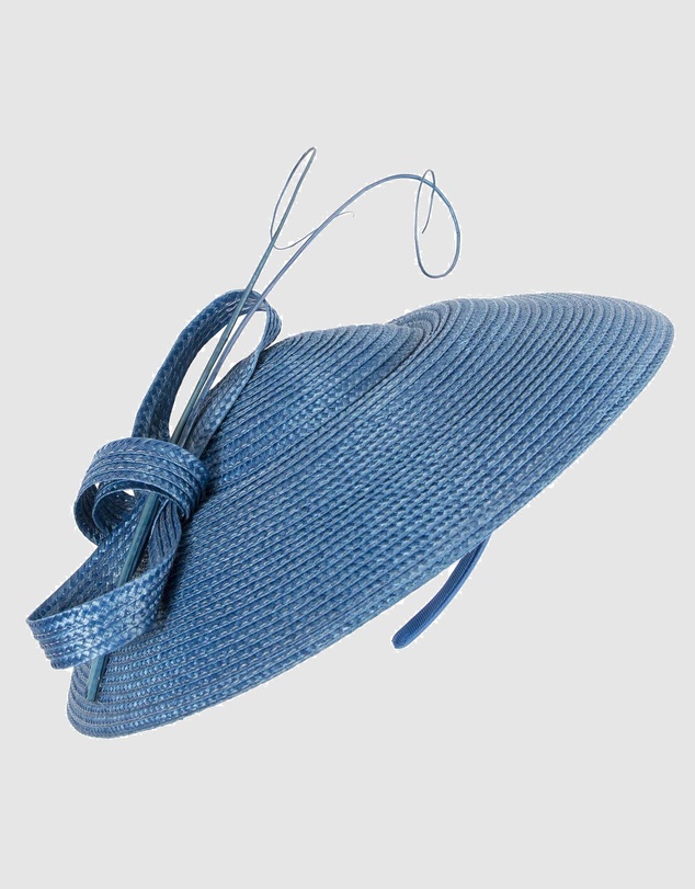 Max Alexander - Saucer Blue Racing Fascinator Hat