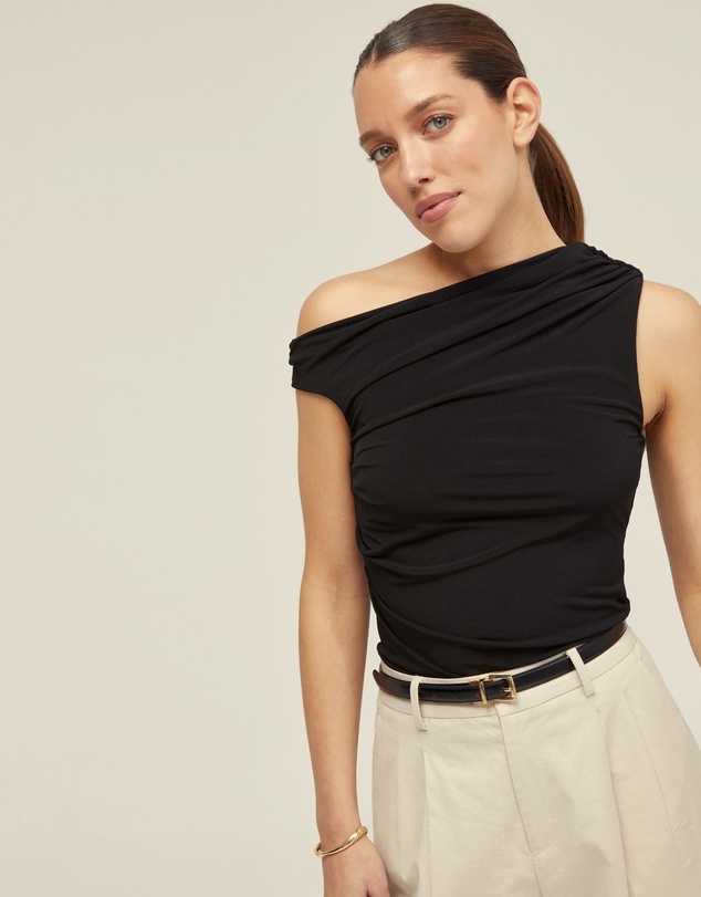 Oxford - Becca Half Lined Jersey Top