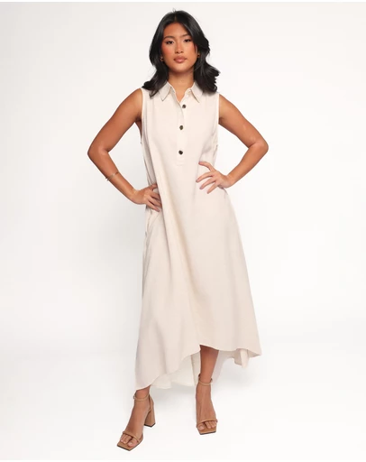 Petal & Pup - Shaw Maxi Dress - Oatmeal