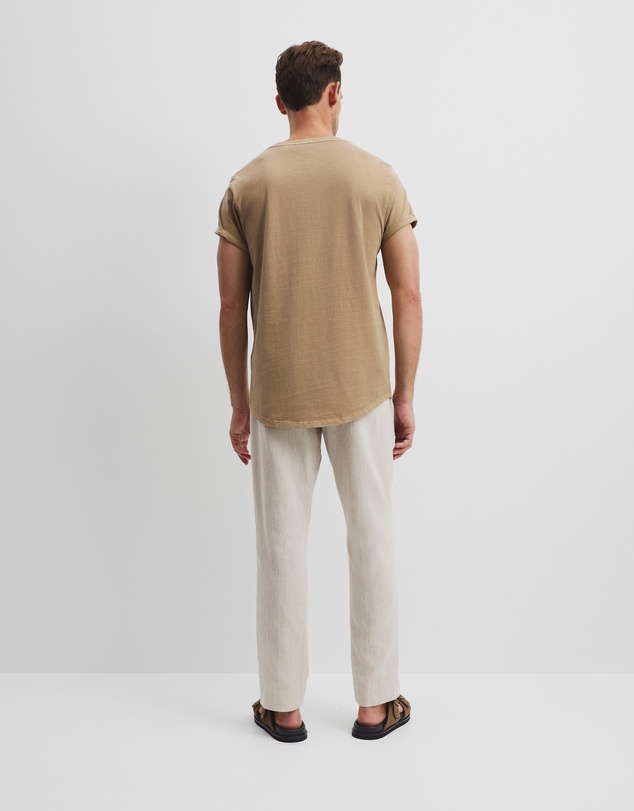 Country Road - Australian Cotton Longline Garment Dye T-shirt