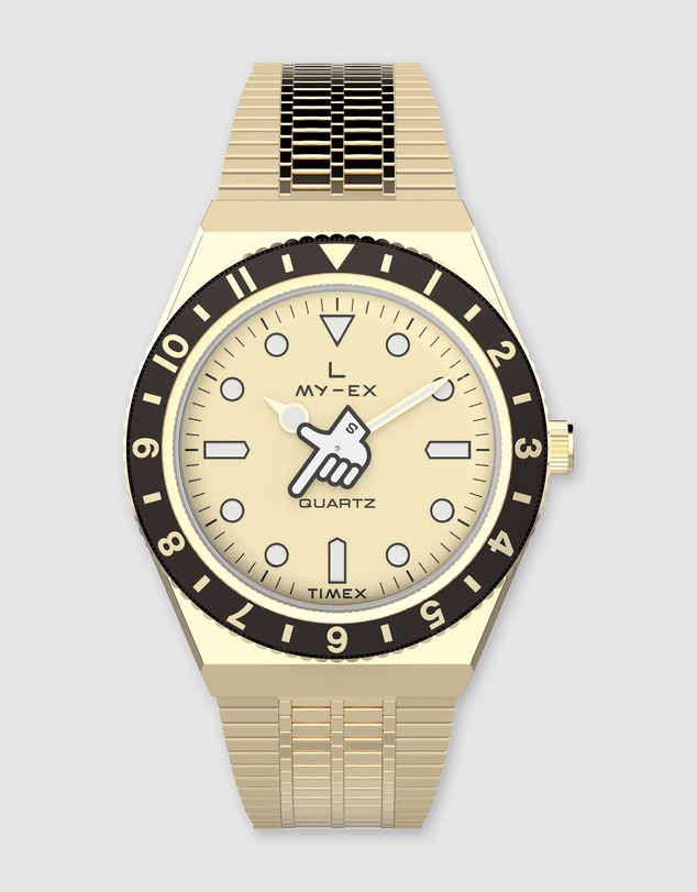 TIMEX - Timex x Seconde Seconde Collab Limited Edition Gold Tone Watch