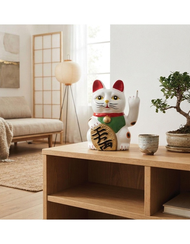 Urban Attitude - Urban Attitude Cheeky Un-Lucky Cat