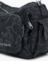 Desigual - Medium Pocket Embroidered Denim Bag