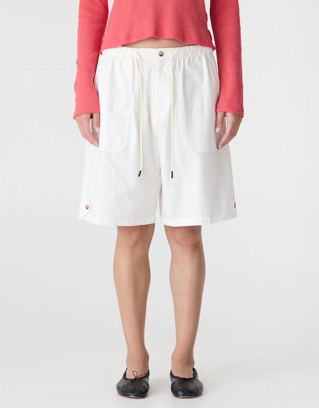 Bassike - Crushed Cotton Workwear Shorts